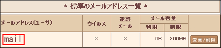 ウェブメール