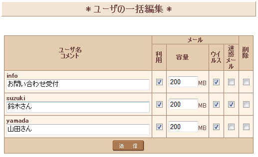変更/削除