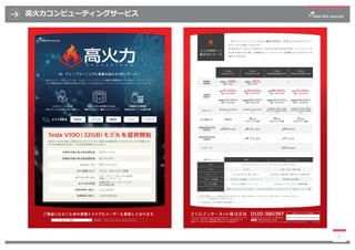 ⾼⽕⼒コンピューティングサービス
6
 