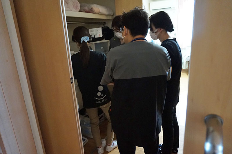 施設での投薬残量の確認
