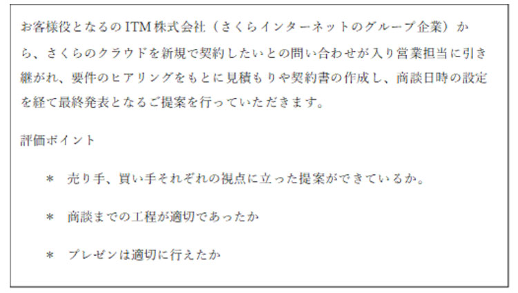 課題の内容と評価ポイント