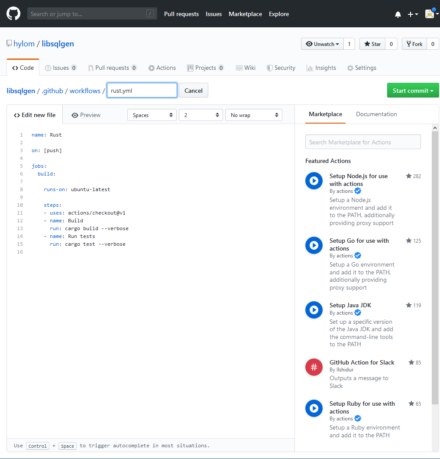図5 ワークフローを選択すると、そのワークフローを編集する画面に遷移する
