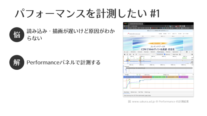 パフォーマンスを計測したい#1