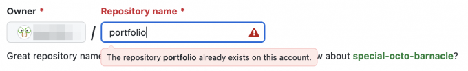 リポジトリ名重複