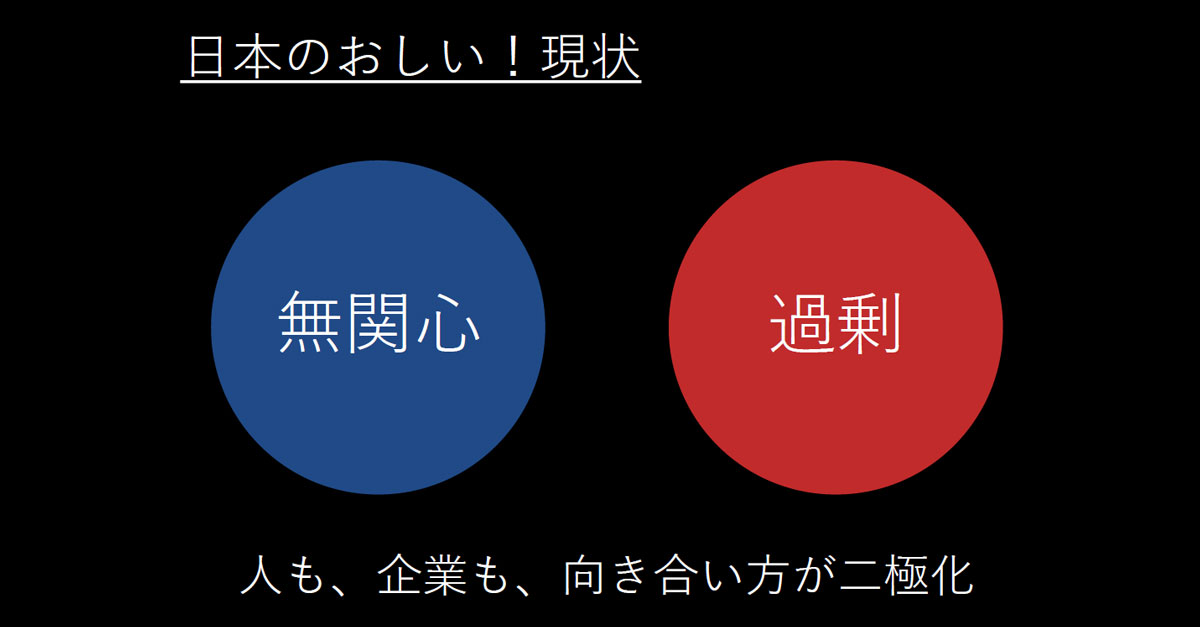日本のおしい!現状