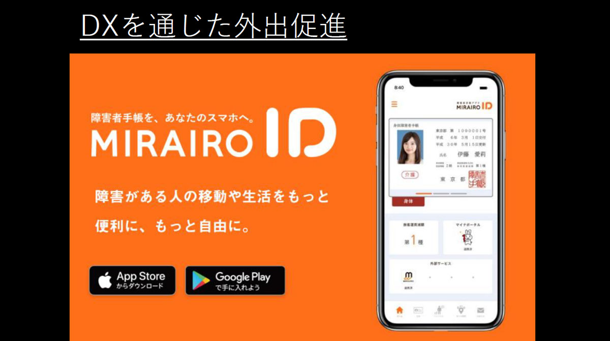 DXを通じた外出促進