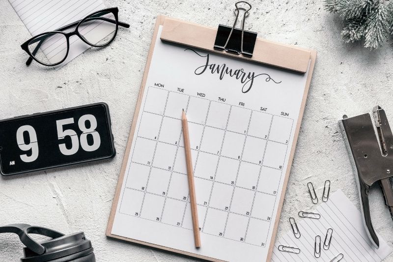 カレンダーの画像