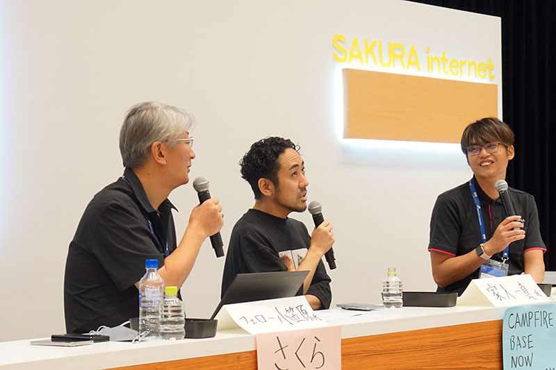 家入さん、小笠原、田中の写真