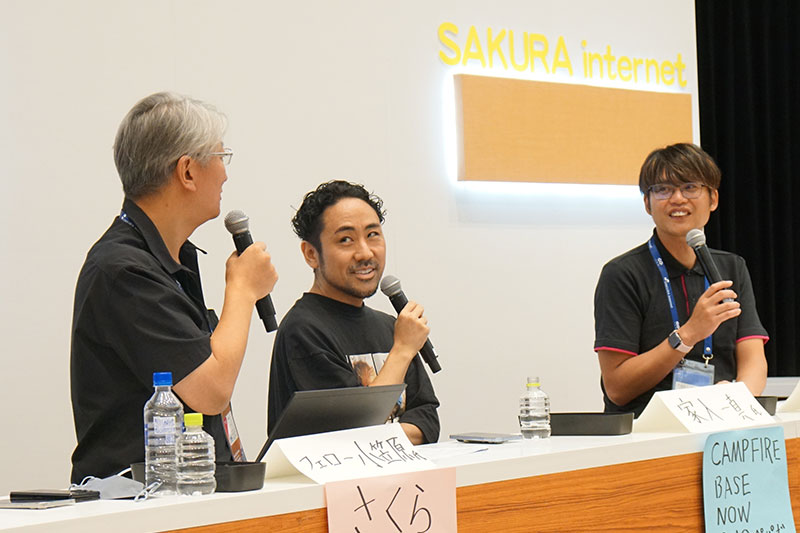 家入さん、小笠原、田中の写真