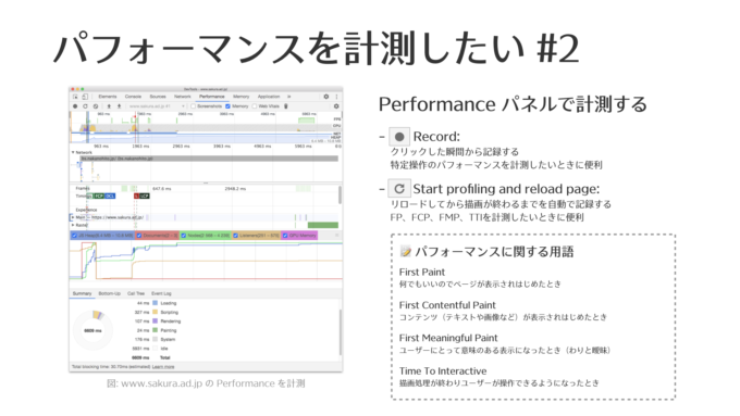 パフォーマンスを計測したい#2
