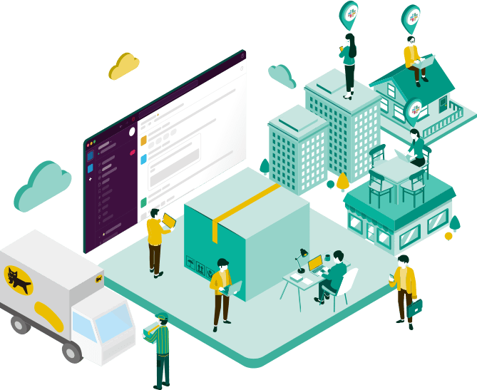 宅配便取次アプリ Slackで荷物発送が簡単に!