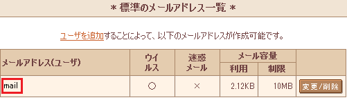 ウェブメール