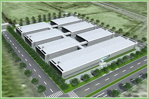 Final overall viewi 4000 racks within eight buildingsj