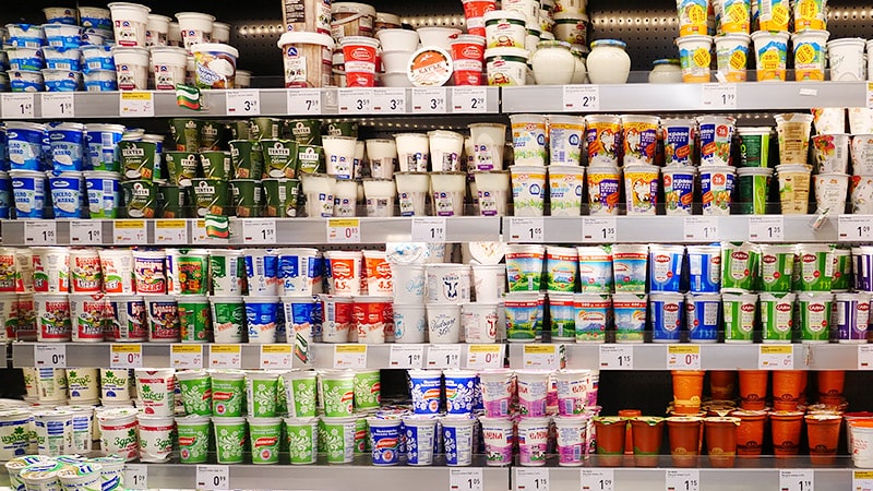 ヨーグルトがいっぱい！