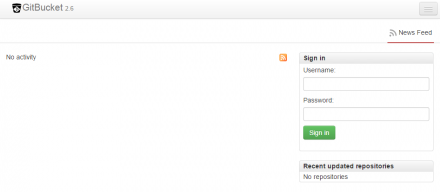 図19 GitBucketのトップページ