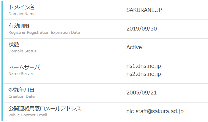 汎用JPドメインの場合