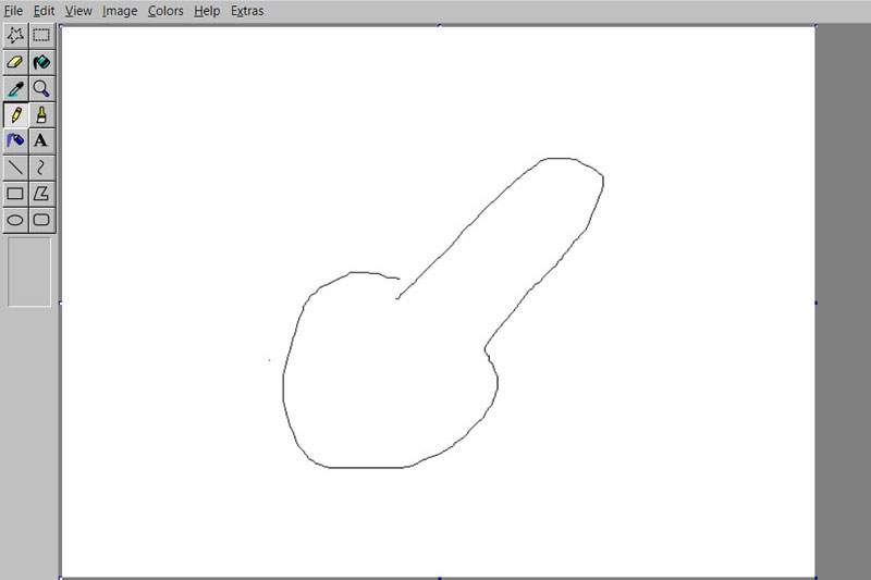 ササッとちんこの絵を描いた