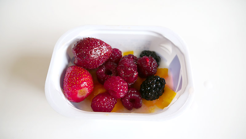 ラズベリーを含む、全部を入れました!