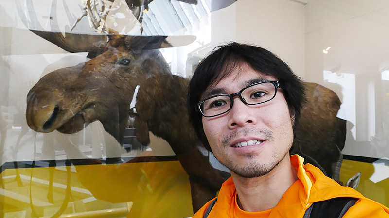 ちょっと元気がないですよね! だってニホンオオカミを見ることができなかったから!