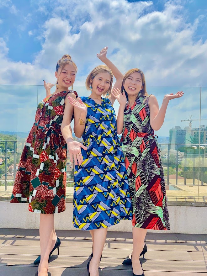 アフリカ布の服