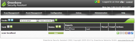 図5 Tasks画面に作成されたタスクが表示される