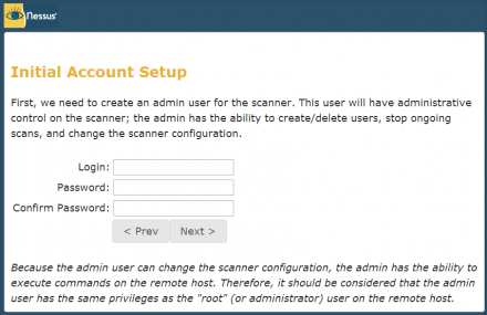 図8 アカウント作成画面