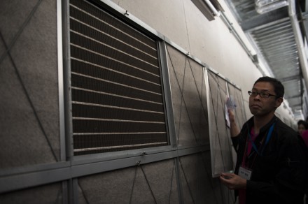 さくらインターネット石狩DC チャンバー(外気取り込み口)