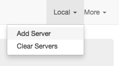 メニューよりAdd Serverを選択