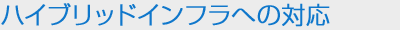 ハイブリッドインフラへの対応