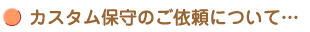 カスタム保守のご依頼について・・・