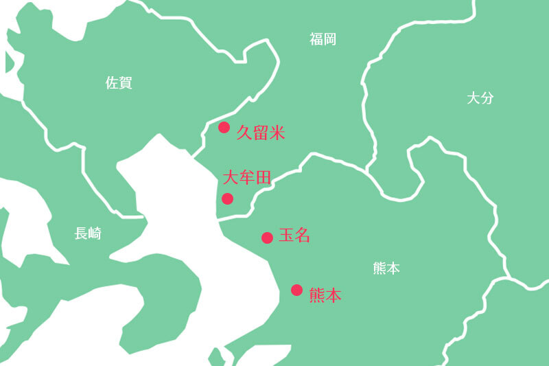 位置関係の地図