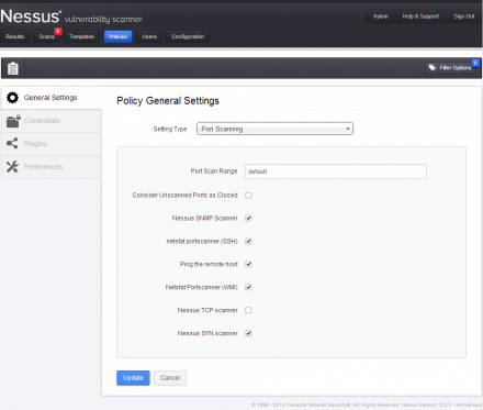 図22 「General Settings」タブの設定項目