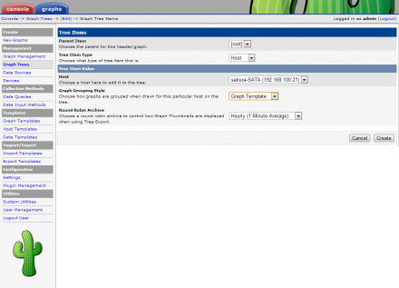 図14 「Graph Tree Items」画面