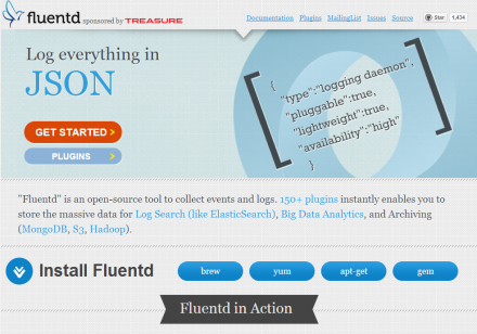図1 fluentdのWebサイト