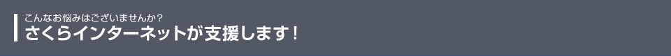さくらインターネットが支援します！