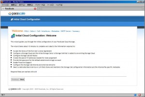 図2 ParaScaleの初期設定画面
