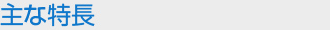 主な特長