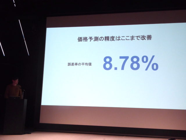 価格予測精度は8.78%まで改善