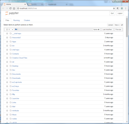 図9 Webブラウザ上で動作するPython環境「notebook」