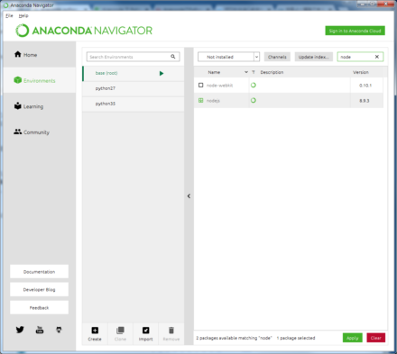 図23 Node.jsやPerlなどのパッケージも提供されている