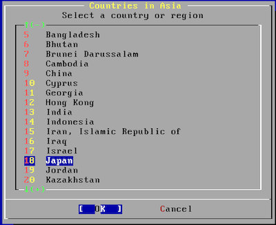 FreeBSDインストーラー