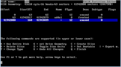 FreeBSDインストーラー