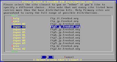 FreeBSDインストーラー