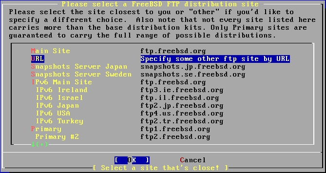 FreeBSDインストーラー