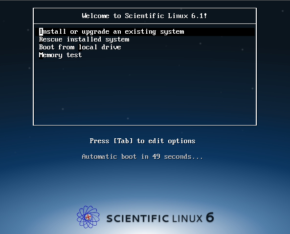 ScientificLinuxインストーラー