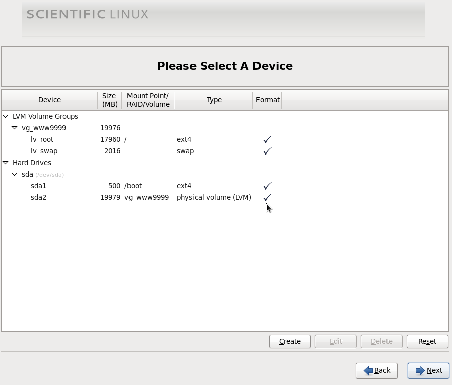 ScientificLinuxインストーラー