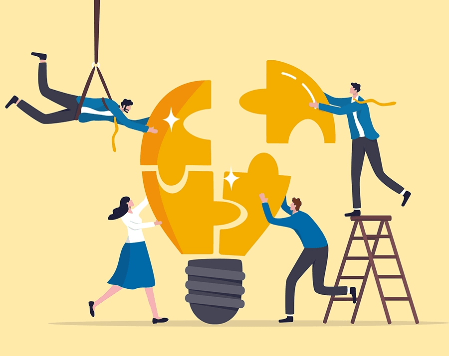 大きな研究は企業と協力して