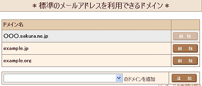 メールアドレスの作成