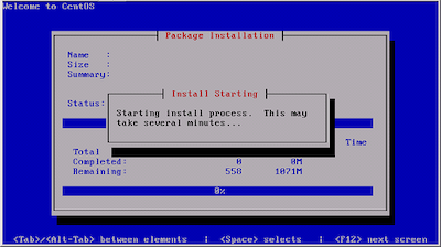 CentOSインストーラー